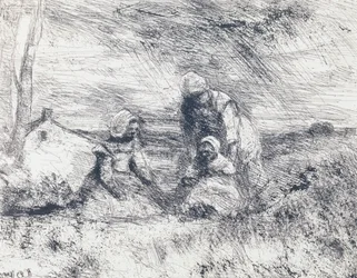 The Little Sister, 1854 (impressão de papel salgado do clichê Vidro)